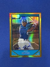 2007 Bowman Chrome #BC255 Cedric Hunter Gold Refractor RC /50 Auto Autograph P