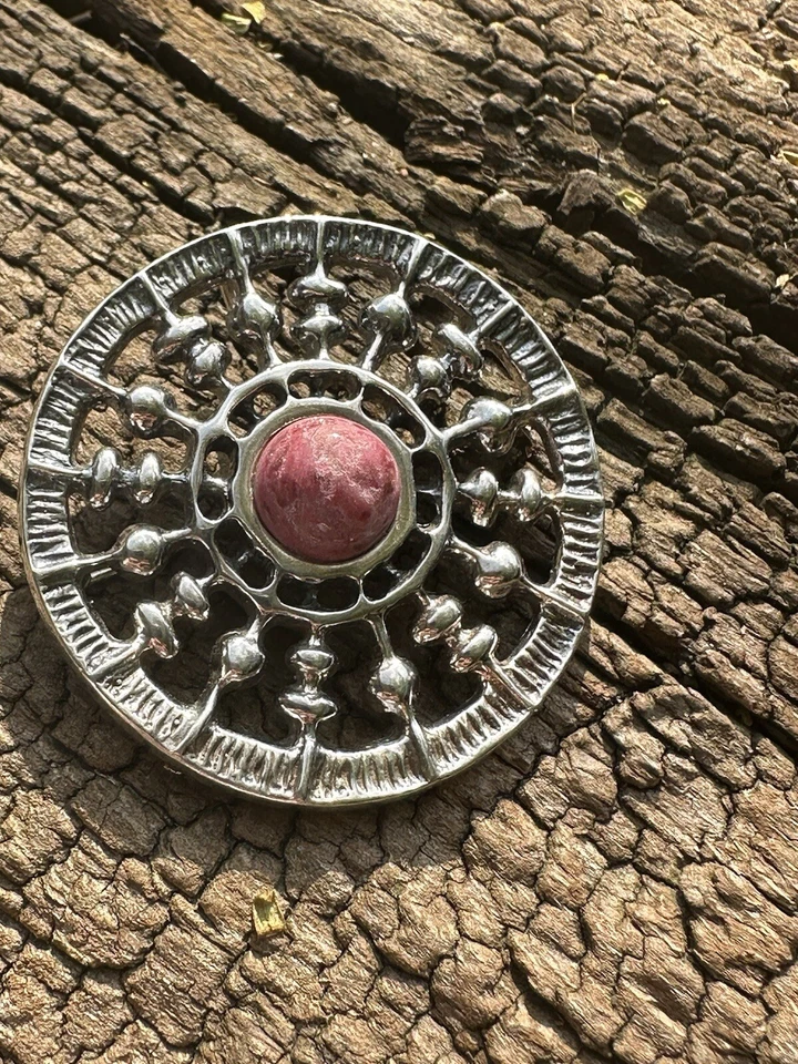 Uni David Andersen Sterlingsilber Thulit Norwegen Unn Tangerud Anhänger 1466 Vintage - Bild 3 von 4