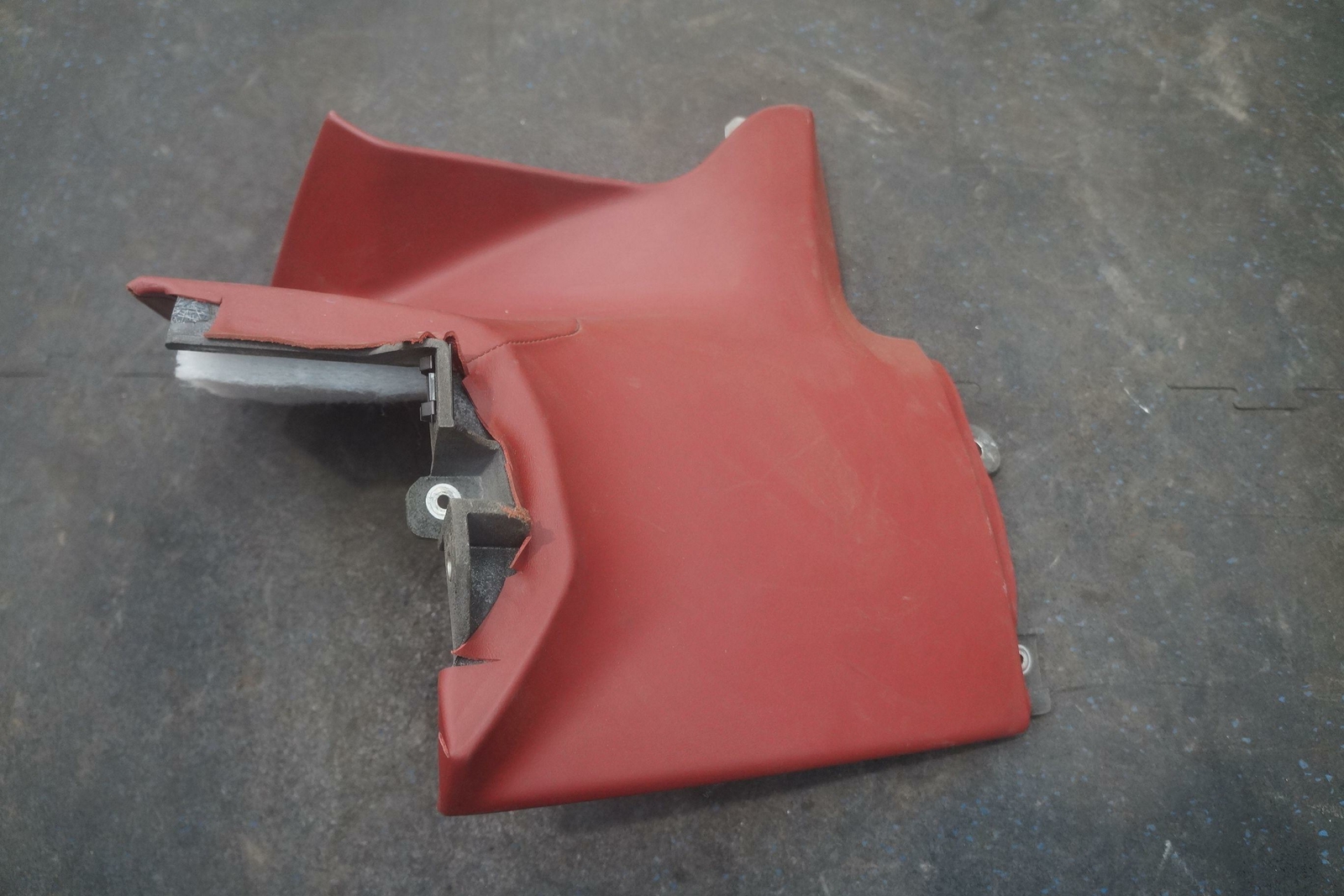 Rear Right Interior Lateral Screen Trim Panel Cover Red Leather Ferrari 488 GTB