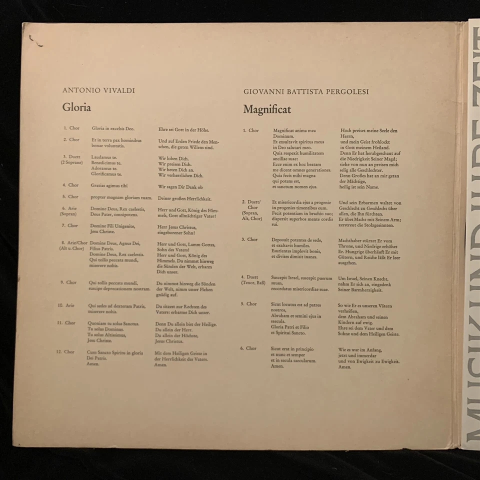 VIVALDI Gloria & PERGOLESI Magnificat - BAKER, Willcocks, ASMF - DECCA ST LP - Image 2 of 4