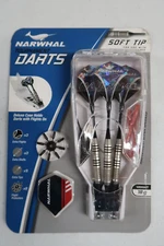 NARWHAL Tournament Soft Tip Darts - 3 Pack Darts Soft  Tip Set NIB Weight 18g