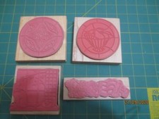 4 Stamps in Motion rubber stamps-Cat in Window-Stained Glass-Crafting Bookmark