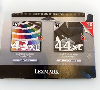 Lexmark 43XL & 44XL Ink Cartridges 