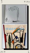 Signed Original Art Drawing Italo Scanga, Book Scanga ITALO SCANGA Coffee Table