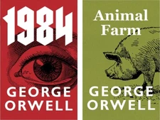 1984 & Animal Farm Set by George Orwell - BRAND NEW .