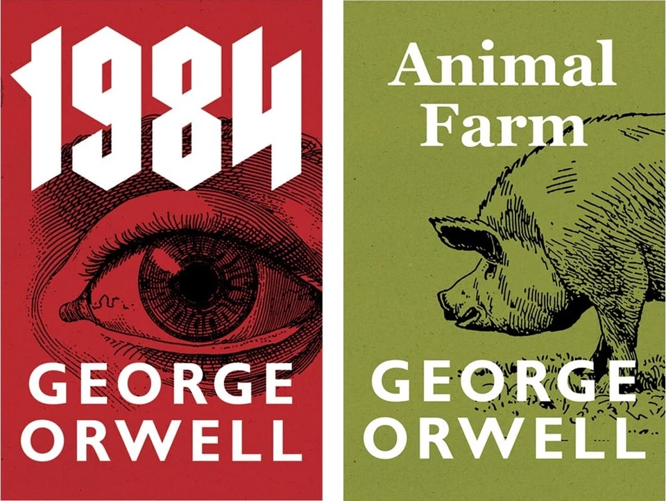 1984 & Animal Farm Set by George Orwell - BRAND NEW .