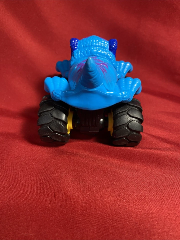 Toy State Road Rippers Rev Up Monsters Green Triceratops Dino Monster Truck - Image 4 of 4