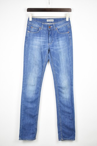ACNE Jeans Hex Lena Jeans Women's W26/L32 Slim Straight Mid Rise Blue | eBay