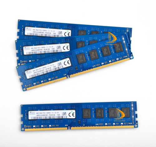 SK Hynix 32GB DDR3 RAM 4x 8GB 2Rx8 PC3-12800 1600MHz 240PIN DIMM Desktop Memory - Picture 9 of 12