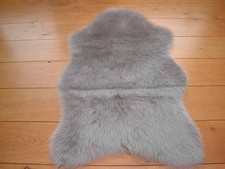 Image of Faux Fur Sheepskin Rugs Soft Plain Fluffy Skin Fake Rug Cheap Washable Mat Small