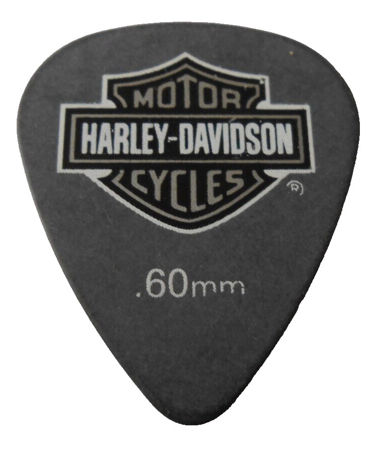 6 x Harley Davidson Dunlop Black Tortex Guitar Picks Plectrum 0.60mm Gauge