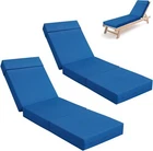 SUNYRISY Chaise Lounge Cushions Set of 2 Outdoor Lounge Chair Cushion,80x26x5 In