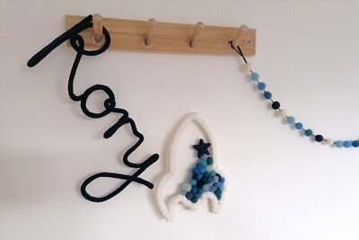 Knitted Wire Name Word or Phrase LARGE STYLE - Customise PER LETTER 
