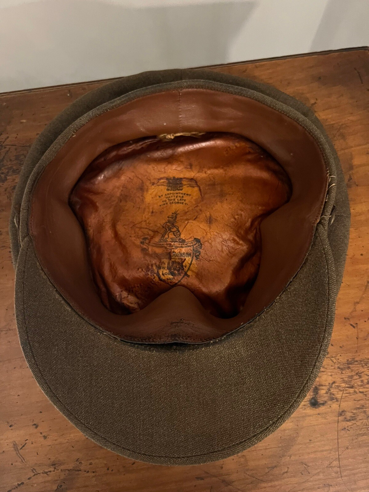 Original Officers Service Dress Cap East Surrey Regt WW2 Herbert