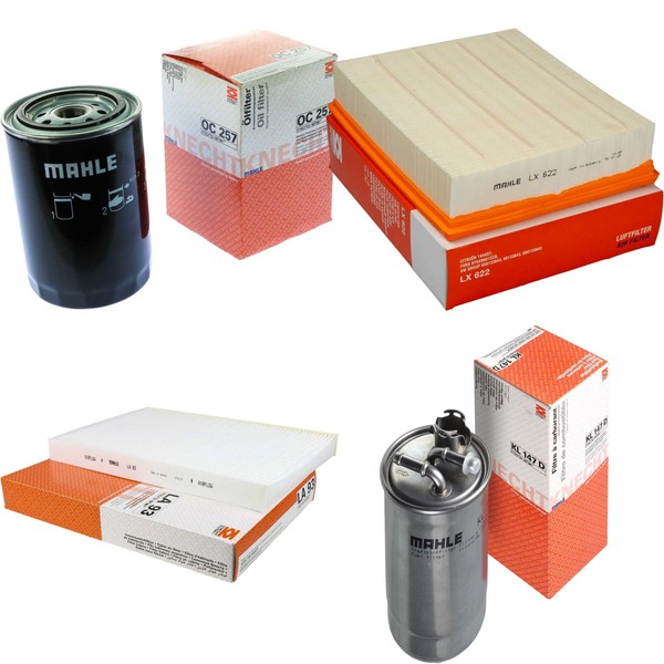 Mahle Kraftstofffilter KL 147D Innenraum LA 93 Luftfilter LX 622 ÖLfilter OC 257-image