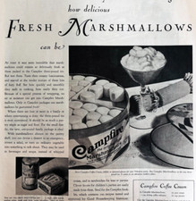 1930 Campfire Marshmallows Advertisement Candy Dessert Camping Antique DWWW10