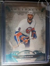 2020-21 UD Artifacts Ken Morrow Aqua Blue Parrallel #'ed 40/45