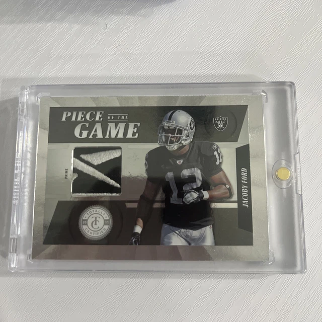 2012 Totally Certified Jacoby Ford 1/1 Raiders Game Worn