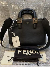 Fendi Leather Tote Small Cuoio Roma+oro Soft 100% Authentic