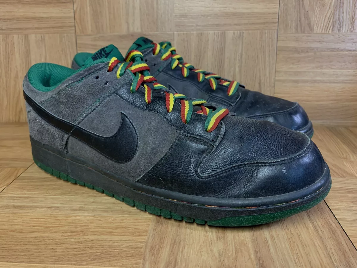 Plenaire sessie Belastingbetaler toevoegen RARE🔥 Nike Dunk Low Anthracite RASTA Jamaica 12 Men&#039;s Skateboarding  304714-909 | eBay