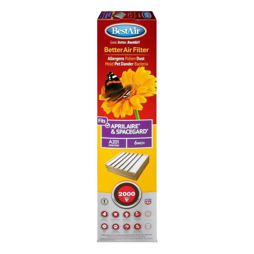 BestAir A201-SGM-11R AC 20x 25x6" Furnace Air Filter OPEN BOX FITS APRILAIRE