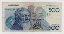 BELGIUM 500 FRANCS 1981 PICK 141 LOOK SCANS