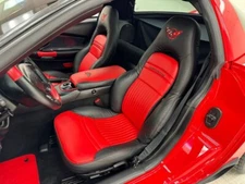 Chevy Corvette C5 Sports Seat Covers In Red & Black Color (1997-2004)