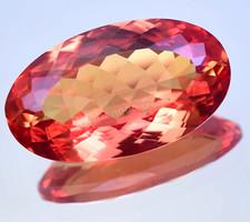 FLAWLESS Natural Imperial Topaz 44.90 Ct Oval Untreated Certified Gemstone