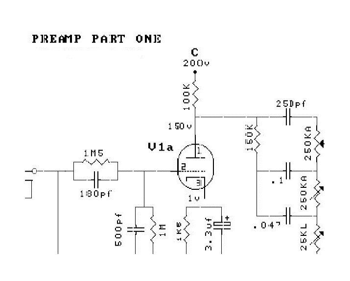 Mesa Boogie Dual Caliber DC3 Tube Amplifier Diagram