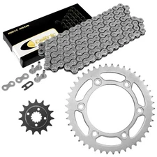 Caltric Drive Chain and Sprockets Kit for Honda XR650L 1993-2009 2012-2023