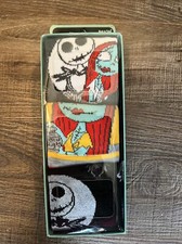 Nightmare Before Christmas NEW 3 Pair CREW SOCKS SIZE 8-12 Bioworld Sally Jack