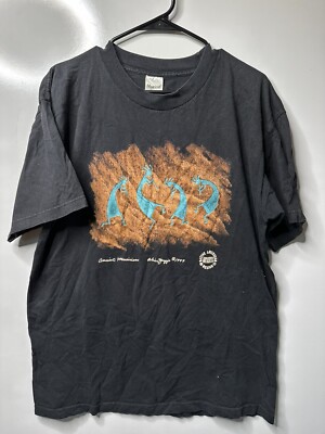 Ancient Musicians Aztec Graphic Short Sleeve T Shirt Black Unbranded Large 