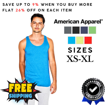 AR250 American Apparel BB408W Unisex Sleeveless Poly-Cotton Super Soft Tank