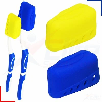SURE Toothbrush Head Bristle Protector Plastic Clip On Hygiene Covers Travel Cases