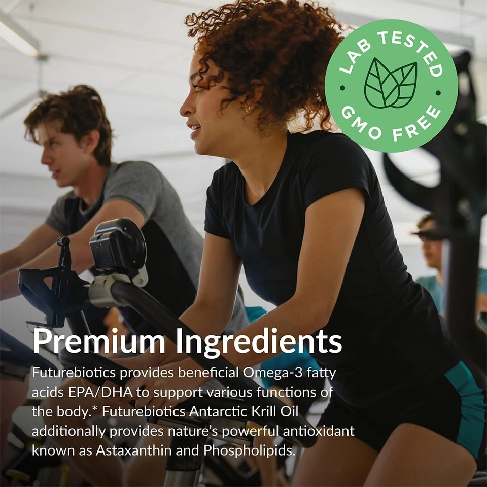 Aceite de krill antártico Futurebiotics 1000 mg Omega-3S EPA, DHA, cápsulas blandas de astaxantina Foto 4 de 4