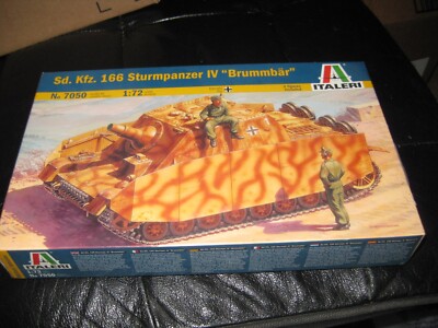Sealed Sd. Kfz. 166 Sturmpanzer IV ''Brummbar'' in 1/72 scale by Italeri from 2017
