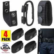 4x Duty Belt Keepers w/Double Snaps Wide Utility Belt Loop Stays Nylon Accessori