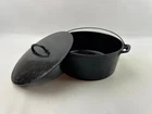 Wagner Sidney O #9 Dutch Oven W/ Lid High Logo Cast Iron Good Condition