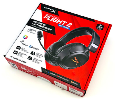 New HyperX Cloud Flight 2 Over Ear Gaming Headset Black B5VC4AA