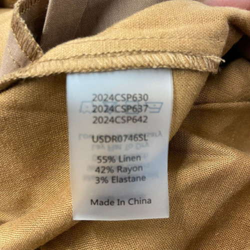 UNIVERSAL STANDARD Dune Linen Shirt Dress Women's Size XS 10-12 - Picture 5 of 7