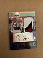 2019 Illusions First Impressions Andy Isabella #103 /99 Auto PW Patch Cardinals
