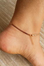 Elegant Gold Chain Anklet, Adjustable, Dainty, Gift, Slim, Pretty, Classy, Chic