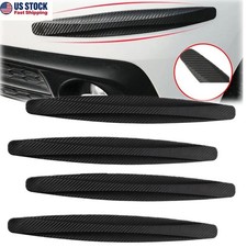 4pcs Black Bumper Guard Strip Anti-collision Patch Anti-scratch Protector Trim 4pcs Black Bumper Guard Strip Anti-collision Patch Anti-scratch Protector Trim
