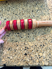 TrueBalance Wooden Stacking Rings Toy, Wood Ring Stacker Play Toy