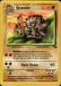 Pokemon Fossil #37/62 Graveler Uncommon Moderately played D