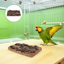 Small Wood Platform Stand Tree Branch Birds Cage Top Perch Accessories