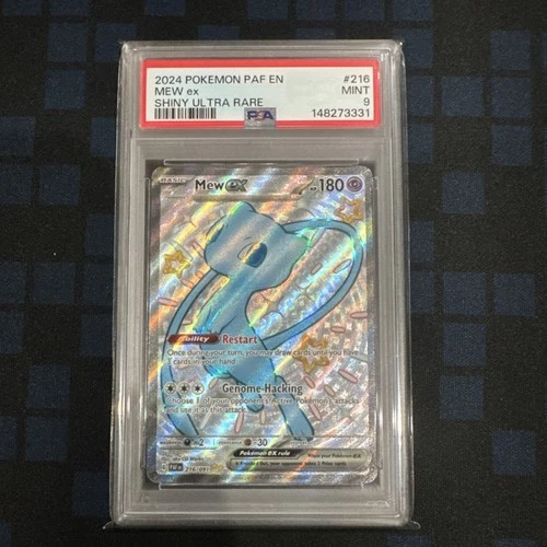 2024 Pokemon Paldean Fates 216/091  Mew EX  PSA 9