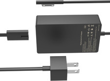 65W Surface Charger Compatible with Microsoft Surface Pro Laptop 11, 10, 9, 8, 7
