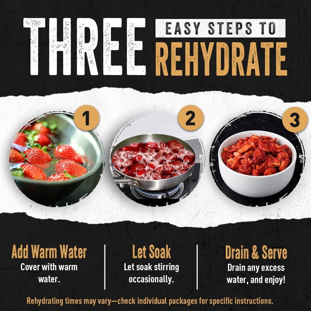 Ready Hour Fruit & Veggie Non-Perishable Freeze-Dried Food 30-Year Shelf FD112