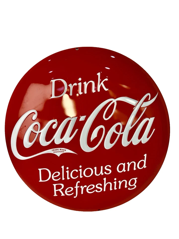 Vintage-Style Coca-Cola 5 Cents Metal Sign - Retro Advertising Wall Decor - Image 2 of 4